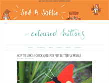 Tablet Screenshot of colouredbuttons.com